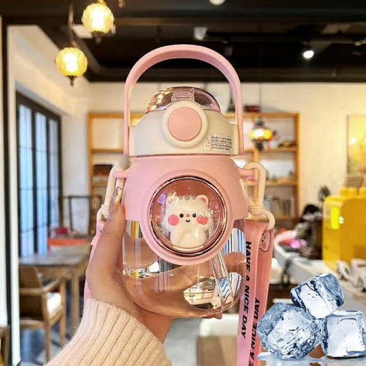 Kawaii Cartoon Water Bottle – 820ml